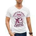 Reading Is My Favorite Sport Cat And Book Lover Women Men's V-Neck T-Shirt