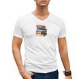 Retro Sometimes I Think I Read Too Much For Book Lover Men's V-Neck T-Shirt