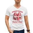Romance Book Reading Bookish Romance Reader Social Club Men's V-Neck T-Shirt Romance Book Reading Bookish Romance Reader Social Club Men's V-Neck T-Shirt
