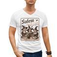 Salem Book Club Bookish Halloween Retro Salem Witch Book Men's V-Neck T-Shirt Salem Book Club Bookish Halloween Retro Salem Witch Book Men's V-Neck T-Shirt