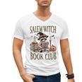 Salem Witch Book Club Raccoon Reading Men's V-Neck T-Shirt Salem Witch Book Club Raccoon Reading Men's V-Neck T-Shirt