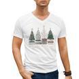 Seasons Readings Christmas Tree Book Lover Men's V-Neck T-Shirt