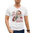 He Sees What You'Ve Been Reading Bookish Christmas Humor Men's V-Neck T-Shirt He Sees What You'Ve Been Reading Bookish Christmas Humor Men's V-Neck T-Shirt