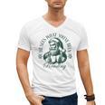 He Sees What You'Ve Been Reading Bookish Christmas Men's V-Neck T-Shirt He Sees What You'Ve Been Reading Bookish Christmas Men's V-Neck T-Shirt