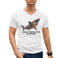 Shark Costume Teens Books Nerds Shark Stuffed Animal Sharks Men's V-Neck T-Shirt Shark Costume Teens Books Nerds Shark Stuffed Animal Sharks Men's V-Neck T-Shirt