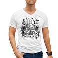 Sleepy Hollow Dead And Breakfast Please Book Ahead Men's V-Neck T-Shirt Sleepy Hollow Dead And Breakfast Please Book Ahead Men's V-Neck T-Shirt
