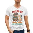 Smut Reader Cat Lover Fueled By Smutty Books & Cat Snuggles For Men Women Men's V-Neck T-Shirt