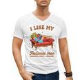 Smutty Book Lover I Like My Fictional Men Spicy Book Men's V-Neck T-Shirt