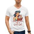 Smutty Spicy Book Reader Spread Those Pages Like A Good Girl Men's V-Neck T-Shirt