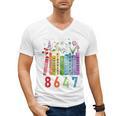 Subtle Floral Foxglove Daisy Tulip Book Lover Men's V-Neck T-Shirt Subtle Floral Foxglove Daisy Tulip Book Lover Men's V-Neck T-Shirt