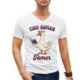 Teacher Silly Goose Reading Book Teaching Tiny Human Tamer Men's V-Neck T-Shirt Teacher Silly Goose Reading Book Teaching Tiny Human Tamer Men's V-Neck T-Shirt