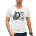 Thick Thighs And Kinky Smut Vibes Spicy Book Lovers Men's V-Neck T-Shirt
