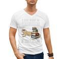 Tiny Dinosaur Read Books & Pet My Bearded Dragon Lover Premium Tri-Blend Men's V-Neck T-Shirt