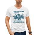 I Tried To Form A Gang But It Turned Into A Book-Club Reader Premium Tri-Blend Men's V-Neck T-Shirt I Tried To Form A Gang But It Turned Into A Book-Club Reader Premium Tri-Blend Men's V-Neck T-Shirt