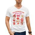 Valentines Reading Book Lover All Booked For Valentine's Day Men's V-Neck T-Shirt Valentines Reading Book Lover All Booked For Valentine's Day Men's V-Neck T-Shirt