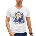 Vintage Sexy Witch Spooky Readers Book Lover Club Halloween Men's V-Neck T-Shirt