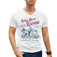 Western Book Love Cowboy Reader Bookish Bookworm Cowgirl Men's V-Neck T-Shirt