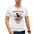 Women's Cat Books Romantic Floral Aesthetic Book Lover Cat Owner Men's V-Neck T-Shirt Women's Cat Books Romantic Floral Aesthetic Book Lover Cat Owner Men's V-Neck T-Shirt