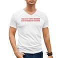 Women's I Really Love Books And Women's Rights Feminist Girls Women Men's V-Neck T-Shirt