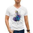 Women's Vintage Book Quote It’s No Use Going Back To Yesterday Men's V-Neck T-Shirt