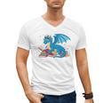 In A World Full Of Bookworms Be A Book Dragon Men's V-Neck T-Shirt