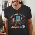 100 Days In The Books Celebration Retro School Men's V-Neck T-Shirt 100 Days In The Books Celebration Retro School Men's V-Neck T-Shirt