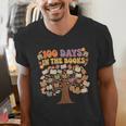 100 Days Of School 100 Days In The Books Librarian Read Men's V-Neck T-Shirt 100 Days Of School 100 Days In The Books Librarian Read Men's V-Neck T-Shirt