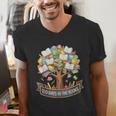 100 Days Of School In The Books Librarian Reading Teacher Men's V-Neck T-Shirt 100 Days Of School In The Books Librarian Reading Teacher Men's V-Neck T-Shirt