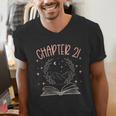 21st Birthday Women Book Lovers Chapter 21 Its My Birthday Men's V-Neck T-Shirt