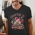 35th Birthday Chapter 35 Birthday Shirt Women Book Lover Men's V-Neck T-Shirt