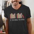 6 7 If You Know You Know Book Lover Six Seven Meme Men's V-Neck T-Shirt 6 7 If You Know You Know Book Lover Six Seven Meme Men's V-Neck T-Shirt