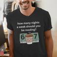 67 Meme English Teacher Reading Book Lover Humor Men's V-Neck T-Shirt