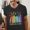 8647 Foxtrots Tangos Deltas Book Flower Resist Book Lovers Men's V-Neck T-Shirt 8647 Foxtrots Tangos Deltas Book Flower Resist Book Lovers Men's V-Neck T-Shirt