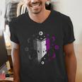 Ace Pride Book With Stars Moons And Magic Hand Men's V-Neck T-Shirt Ace Pride Book With Stars Moons And Magic Hand Men's V-Neck T-Shirt