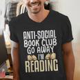 Anti Social Book Club Go Away I'm Reading Men's V-Neck T-Shirt Anti Social Book Club Go Away I'm Reading Men's V-Neck T-Shirt