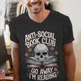 Anti-Social Book Club Go Away Im Reading Men's V-Neck T-Shirt Anti-Social Book Club Go Away Im Reading Men's V-Neck T-Shirt