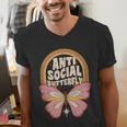 Anti-Social Introvert Butterfly Lover Men's V-Neck T-Shirt