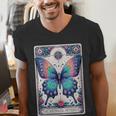 Antisocial Butterfly Introvert Distressed Men's V-Neck T-Shirt Antisocial Butterfly Introvert Distressed Men's V-Neck T-Shirt