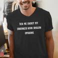 Ask Me About My Unhinged Book Dragon Opinions Fantasy Reader Men's V-Neck T-Shirt Ask Me About My Unhinged Book Dragon Opinions Fantasy Reader Men's V-Neck T-Shirt