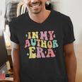 In My Author Era Writer Reading Writing Book Author Men's V-Neck T-Shirt In My Author Era Writer Reading Writing Book Author Men's V-Neck T-Shirt