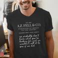 Aziraphale's Bookshop AZ Fell And Co Literary Antiquarian Men's V-Neck T-Shirt Aziraphale's Bookshop AZ Fell And Co Literary Antiquarian Men's V-Neck T-Shirt