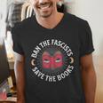 Ban The Fascists Save The Books Banned Books Free Speech Men's V-Neck T-Shirt