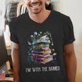 Im With The Banned Book Readers Librarians Read Banned Books Men's V-Neck T-Shirt Im With The Banned Book Readers Librarians Read Banned Books Men's V-Neck T-Shirt