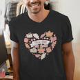 Big Book And Fall Heart Men's V-Neck T-Shirt