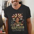 Big Cancer Energy Woman Camo Zodiac Book Teacher Men's V-Neck T-Shirt