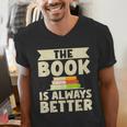 The Book Is Always Better Thriller Men's V-Neck T-Shirt The Book Is Always Better Thriller Men's V-Neck T-Shirt