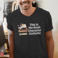 This Is My Book Character Costume Cat Men Women Kids Reading Men's V-Neck T-Shirt