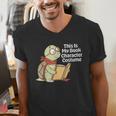 This Is My Book Character Costume Turtle Kids Reading Men's V-Neck T-Shirt This Is My Book Character Costume Turtle Kids Reading Men's V-Neck T-Shirt