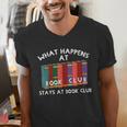 Book Club Read Reading Librarian Men Women Kids Men's V-Neck T-Shirt