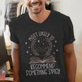 Book Club Shirts For Women Most Likely To Spicy Books Men's V-Neck T-Shirt Book Club Shirts For Women Most Likely To Spicy Books Men's V-Neck T-Shirt